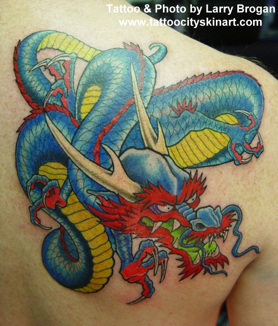 Tattoos - Blue Dragon - 17248